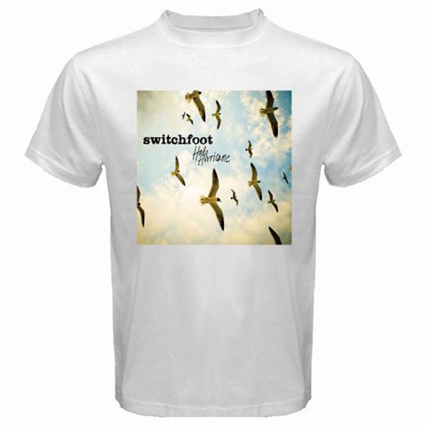 new switchfoot hello hurricane logo men's white t-shirt size s to 3xl, White;black 
new switchfoot hello hurricane logo men's white t-shirt size s to 3xl, White;black
