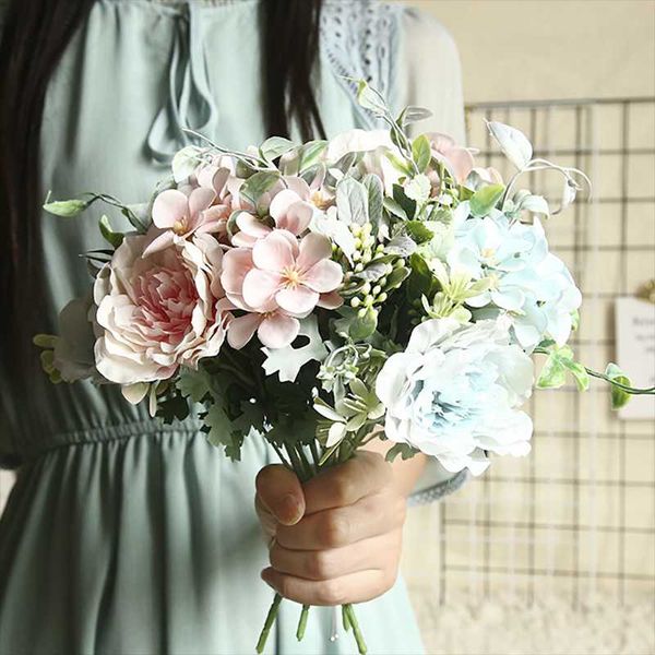 decorative flowers & wreaths 1 bouquet artificial silk peony european flower bud bride for wedding party home decor fake decora
decorative flowers & wreaths 1 bouquet artificial silk peony european flower bud bride for wedding party home decor fake decora