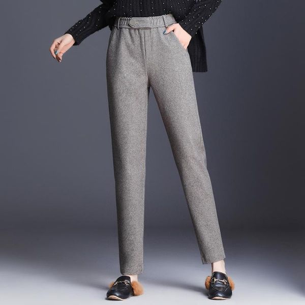 women's pants & capris women fashion elegant elastic high waist thick woolen pencil autumn winter office lady slim casual trousers mom, Black;white
women's pants & capris women fashion elegant elastic high waist thick woolen pencil autumn winter office lady slim casual trousers mom, Black;white