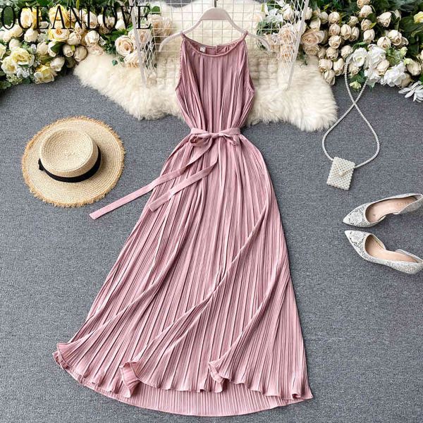 korean solid vestidos pleated halter fashion summer women dress bandage a-line long dresses sweet robe 17270 210415, Black;gray
korean solid vestidos pleated halter fashion summer women dress bandage a-line long dresses sweet robe 17270 210415, Black;gray