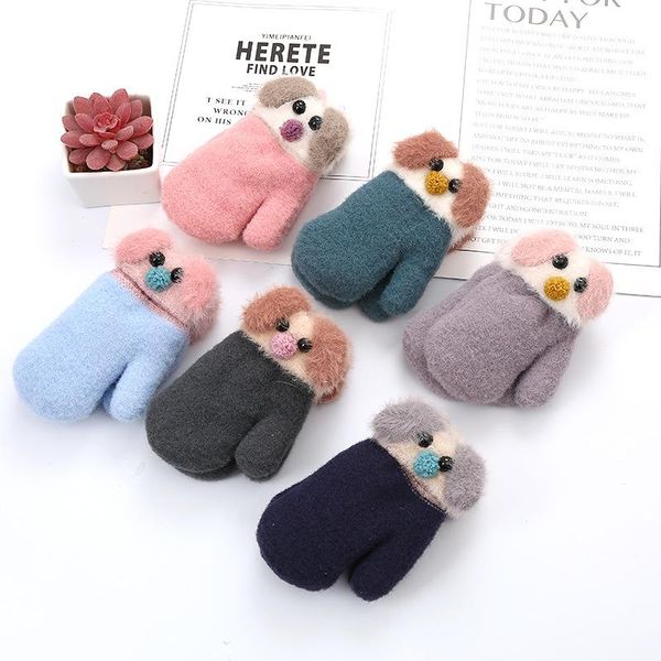 children's mittens cute wear-resistant children gloves cartoon winter thick knit baby kids keep finger warm for, White
children's mittens cute wear-resistant children gloves cartoon winter thick knit baby kids keep finger warm for, White