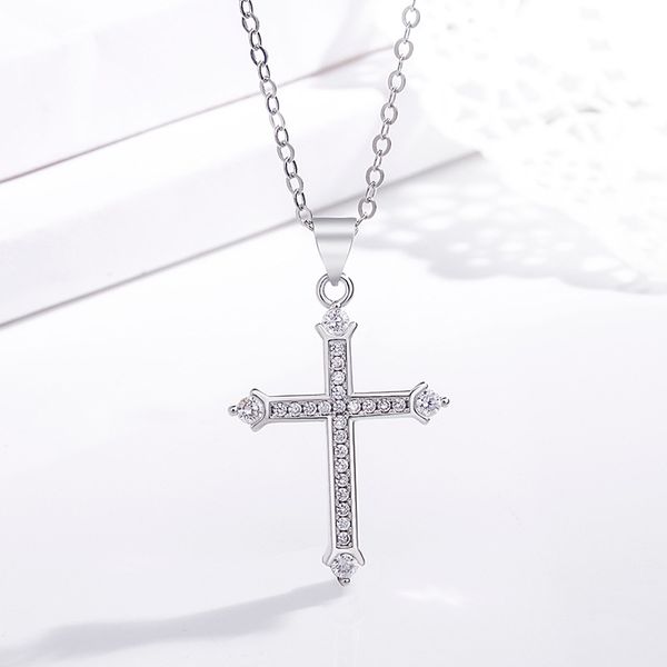 s2434 fashion jewelry gold plating diamond jesus cross necklace women men crystal row pendant necklaces, Silver
s2434 fashion jewelry gold plating diamond jesus cross necklace women men crystal row pendant necklaces, Silver