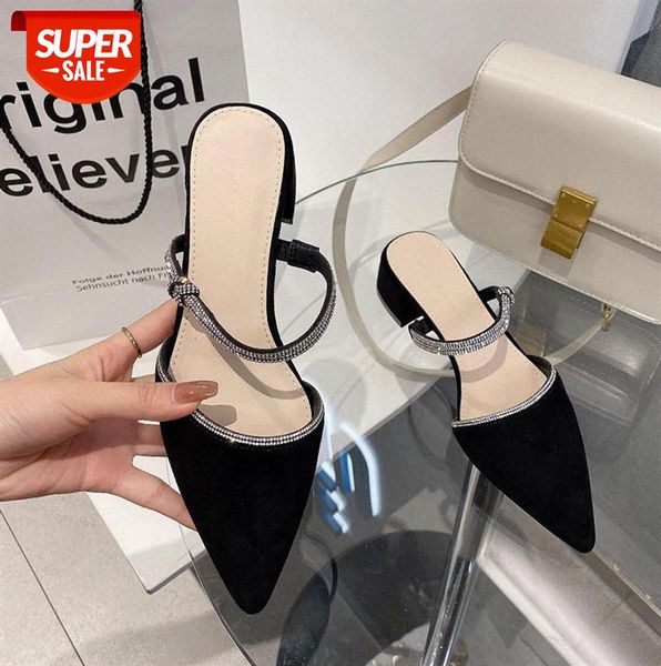 half-support sandals women black thick heel low-cut pointed toe fashion women's shoes breathable single #qs0a
half-support sandals women black thick heel low-cut pointed toe fashion women's shoes breathable single #qs0a
