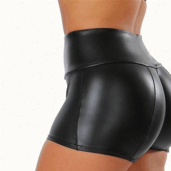 high waist summer booty womens short korean style black sports sweatpants leather, White;black
high waist summer booty womens short korean style black sports sweatpants leather, White;black