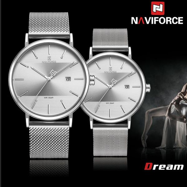 wristwatches naviforce men women couple wristwatch waterproof man watch stainless steel fashion quartz male lady clock 3008, Slivery;brown
wristwatches naviforce men women couple wristwatch waterproof man watch stainless steel fashion quartz male lady clock 3008, Slivery;brown