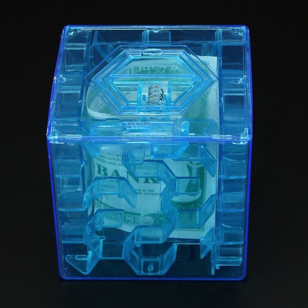 Bank Saving Coin Collection Case Box New Blue 3D Cube Puzzle Money Maze Fun Brain Game Kid Toys For Children Intelligent #U
Bank Saving Coin Collection Case Box New Blue 3D Cube Puzzle Money Maze Fun Brain Game Kid Toys For Children Intelligent #U