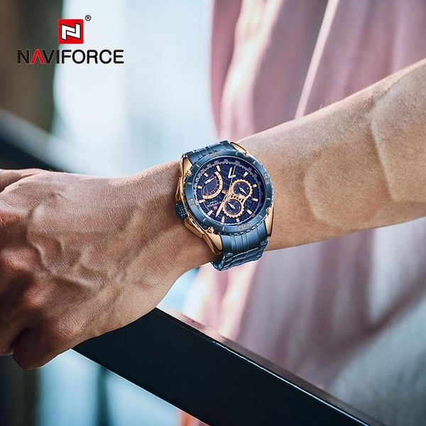 wristwatches naviforce watches mens casual fashion luminous with 24 hours week display waterproof stainless steel relogio masculino, Slivery;brown
wristwatches naviforce watches mens casual fashion luminous with 24 hours week display waterproof stainless steel relogio masculino, Slivery;brown