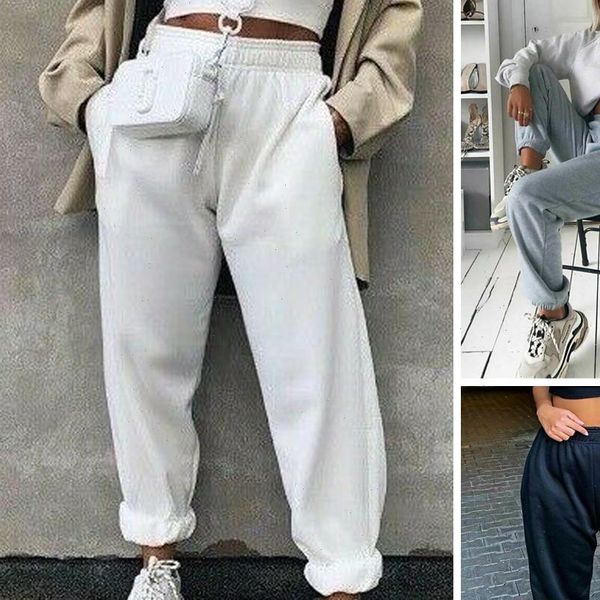 casual sport solid running womens pant jogger tracksuit elastic waist sweatpants baggy trousers, Black;white
casual sport solid running womens pant jogger tracksuit elastic waist sweatpants baggy trousers, Black;white