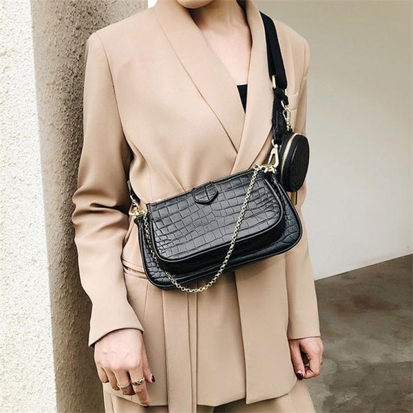 3 pcs set designer new women shoulder bags pu leather purse and handbags alligator female crossbody bag wide strap messenger bag
3 pcs set designer new women shoulder bags pu leather purse and handbags alligator female crossbody bag wide strap messenger bag