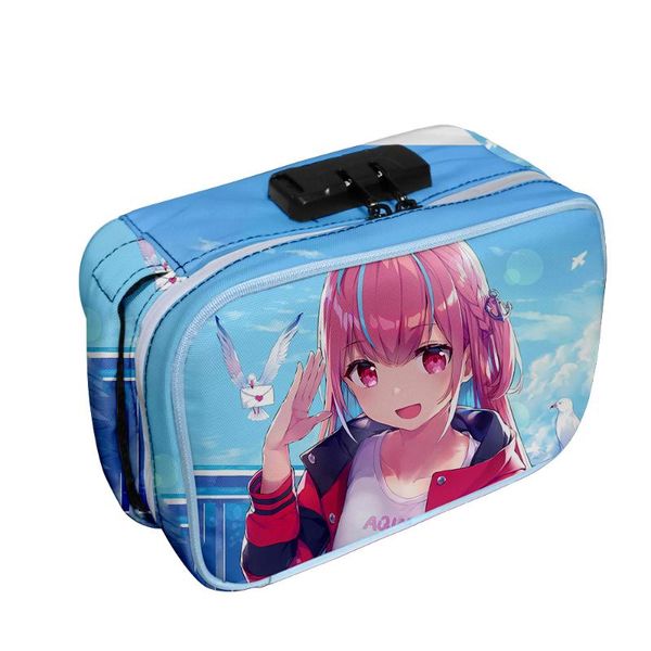 cosmetic bags & cases hololive minato aqua rey oxford cloth fashion 3d portable cosmetic bag combination lock package for women/men casual
cosmetic bags & cases hololive minato aqua rey oxford cloth fashion 3d portable cosmetic bag combination lock package for women/men casual