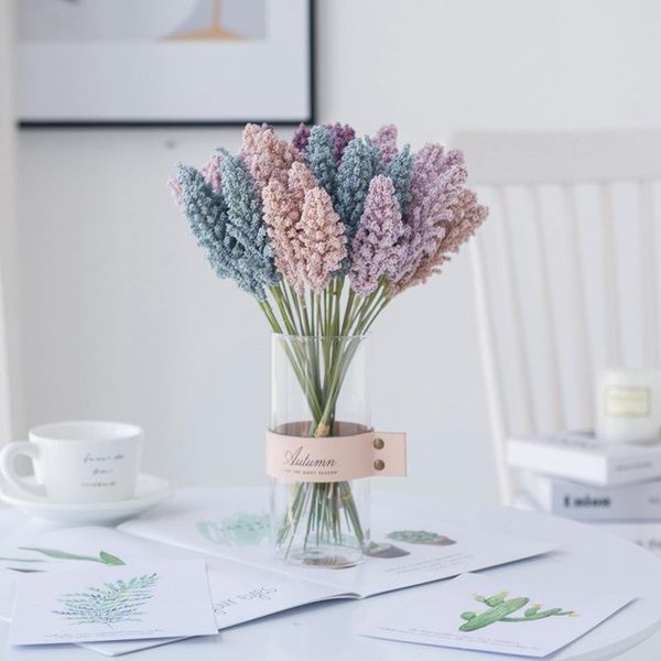 foam wheat lavender wedding simulation bouquet artificial handmade fake flower plants silk decoration decorative flowers & wreaths
foam wheat lavender wedding simulation bouquet artificial handmade fake flower plants silk decoration decorative flowers & wreaths
