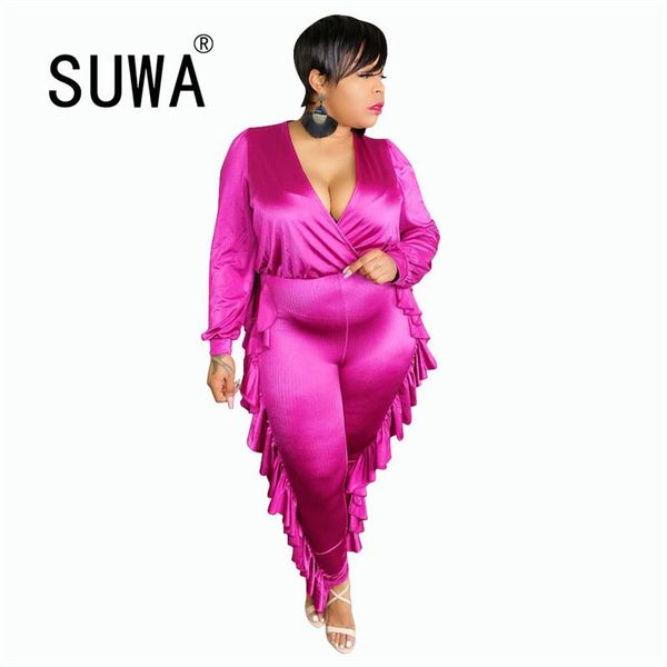 women's jumpsuits & rompers rose red cascading ruffles plus size jumpsuit women deep v neck full sleeve bodycon street style skinny clu, Black;white
women's jumpsuits & rompers rose red cascading ruffles plus size jumpsuit women deep v neck full sleeve bodycon street style skinny clu, Black;white