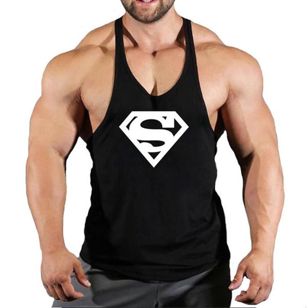 men' tank 2021 gyms workout sleeveless shirt stringer men bodybuilding clothing fitness mens sportwear vests muscle singlets, White;black
men' tank 2021 gyms workout sleeveless shirt stringer men bodybuilding clothing fitness mens sportwear vests muscle singlets, White;black
