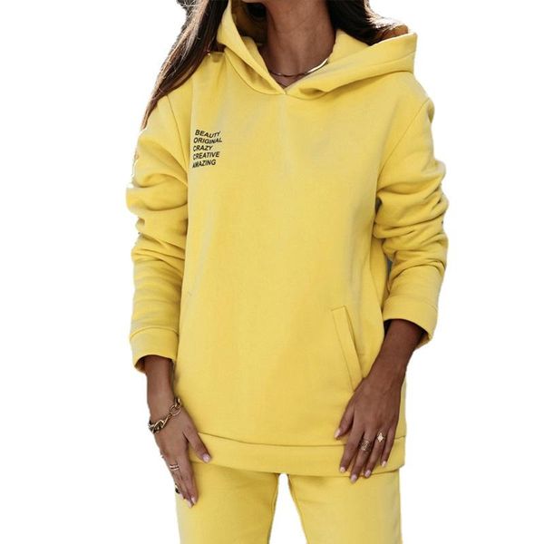 women's two piece pants women fleece letter print set casual long sleeve hoodie sweatshirts and jogging suits loose female tracksuits, White
women's two piece pants women fleece letter print set casual long sleeve hoodie sweatshirts and jogging suits loose female tracksuits, White
