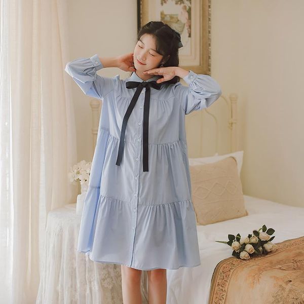 casual dresses korean loose cute shirt midi dress femininas autumn gorgeous sweet lapel bow lovely cake female blue kawaii petite, Black;gray
casual dresses korean loose cute shirt midi dress femininas autumn gorgeous sweet lapel bow lovely cake female blue kawaii petite, Black;gray