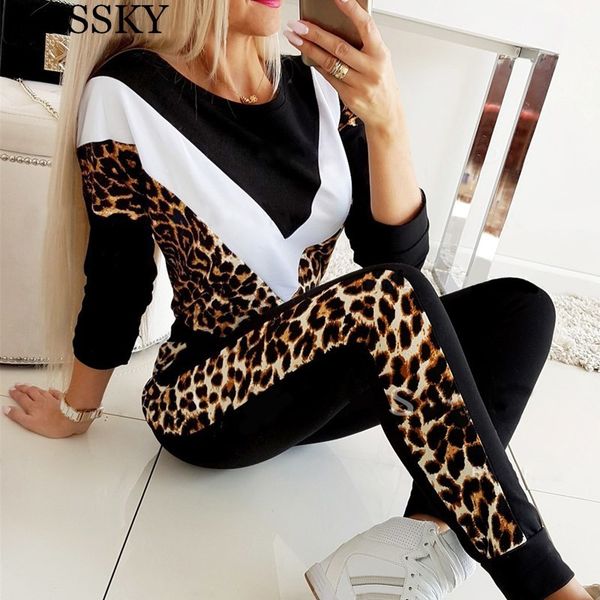 casual leopard patchwork slim 2 piece set long sleeve bodycon hoodies t shirt pants two trousers 2pcs suit 210520, White
casual leopard patchwork slim 2 piece set long sleeve bodycon hoodies t shirt pants two trousers 2pcs suit 210520, White