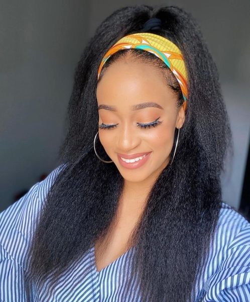 synthetic wigs yaki straight wig full machine black daily headband for women high density headbands
synthetic wigs yaki straight wig full machine black daily headband for women high density headbands