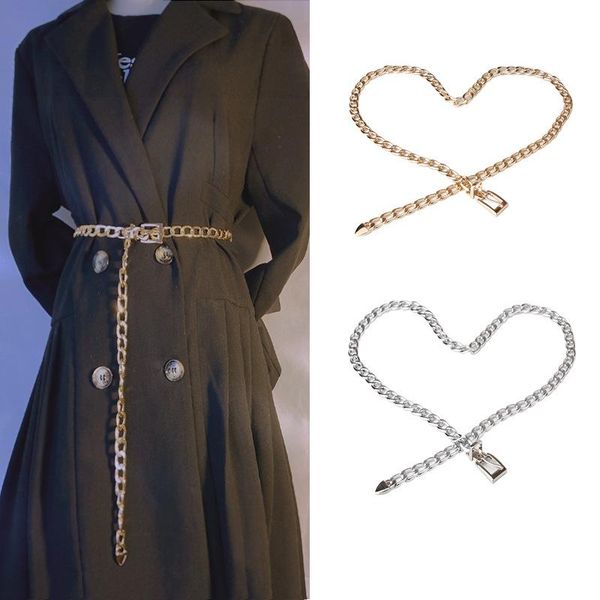 belts 2021 belt women waist chain punk chains for ladies metal adjustable single buckle waistband girls street hip hop ceinturon, Black;brown
belts 2021 belt women waist chain punk chains for ladies metal adjustable single buckle waistband girls street hip hop ceinturon, Black;brown