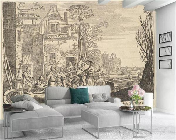 wallpapers custom 3d wallpaper european-style retro character architecture simple interior decoration hd silk
wallpapers custom 3d wallpaper european-style retro character architecture simple interior decoration hd silk