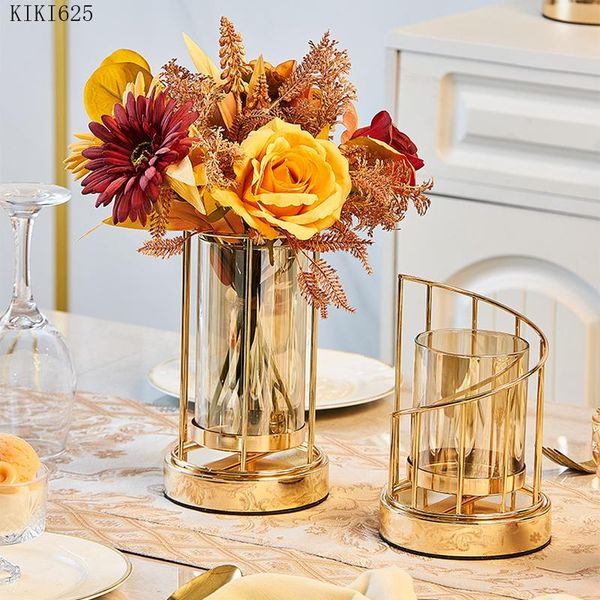 vases creative golden glass flower vase candle holder handicraft decoration luxury metal gift arrangement home
vases creative golden glass flower vase candle holder handicraft decoration luxury metal gift arrangement home