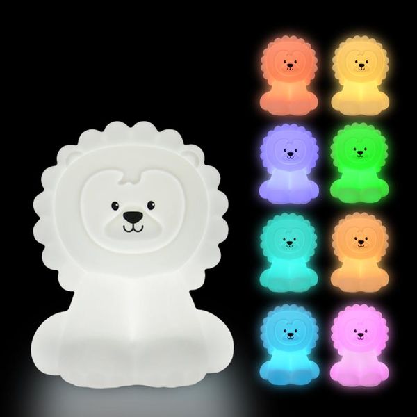 night lights lion led light touch sensor rgb battery powered cartoon silicone animal bedroom bedside lamp for children kids baby gift
night lights lion led light touch sensor rgb battery powered cartoon silicone animal bedroom bedside lamp for children kids baby gift