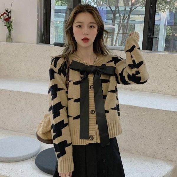 women's knits & tees qingwen fashion bowknot round neck short sweater autumn slim outerwear long-sleeved knitted cardigan women jacket, White
women's knits & tees qingwen fashion bowknot round neck short sweater autumn slim outerwear long-sleeved knitted cardigan women jacket, White