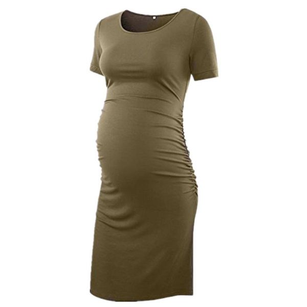 maternity dresses 2021 summer women side ruched clothes pure color dress mama casual short sleeve wrap womens clothing plus size, White
maternity dresses 2021 summer women side ruched clothes pure color dress mama casual short sleeve wrap womens clothing plus size, White