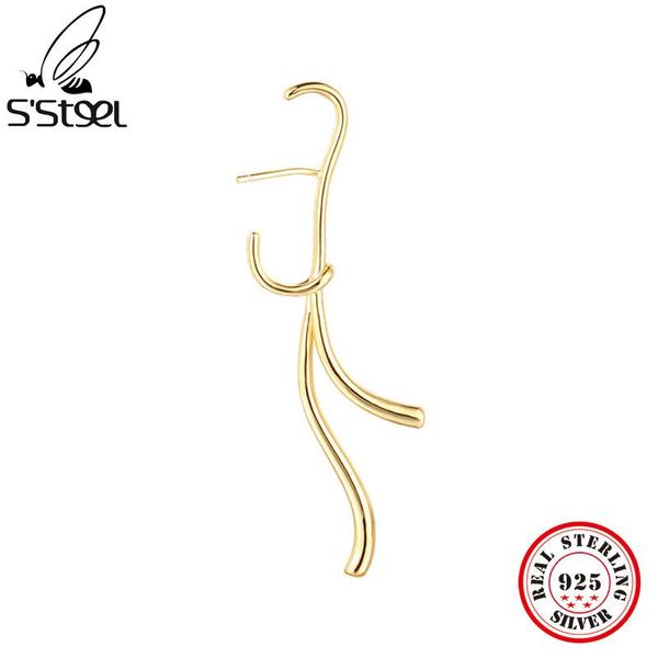 stud s'steel 925 sterling silver korean earrings for women minimalist gothic earring luxury designer earings fashion jewelry, Golden;silver
stud s'steel 925 sterling silver korean earrings for women minimalist gothic earring luxury designer earings fashion jewelry, Golden;silver