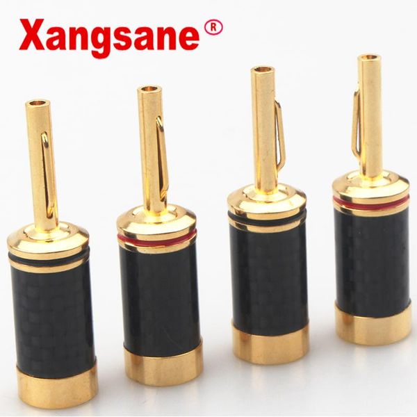 smart power plugs carbon fiber gold-plated hifi audio plug welding main speaker 8pcs/50pcs/100pcs
smart power plugs carbon fiber gold-plated hifi audio plug welding main speaker 8pcs/50pcs/100pcs