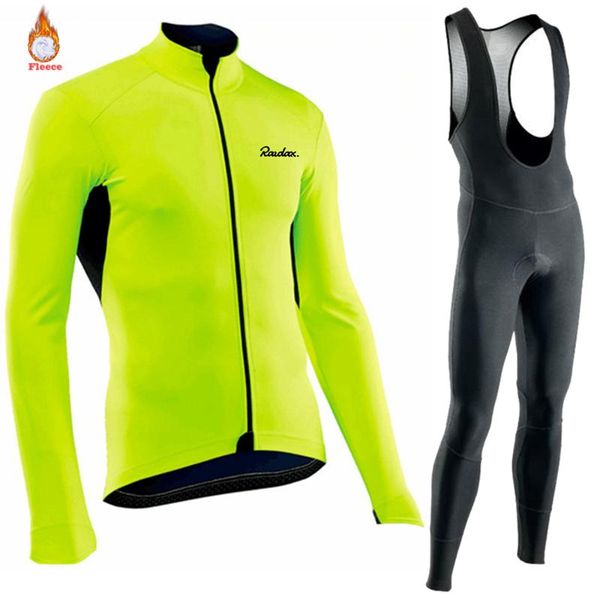 racing sets team winter cycling clothing fleece to warm long sleeve mtb bike clothes outdoor sports, Black;blue