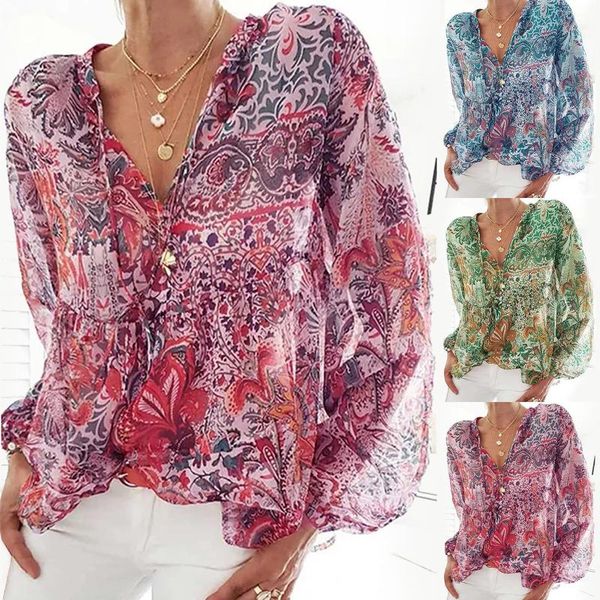 women's t-shirt women retro bohemian printed shirt lantern sleeve street casual v-neck plus size clothing two piece set 4xl básico, White
women's t-shirt women retro bohemian printed shirt lantern sleeve street casual v-neck plus size clothing two piece set 4xl básico, White