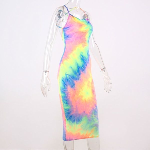 casual dresses women summer rainbow colorful tie-dye sleeveless bodycon midi long slip dress spaghetti strap neon cross backless party clubw, Black;gray
casual dresses women summer rainbow colorful tie-dye sleeveless bodycon midi long slip dress spaghetti strap neon cross backless party clubw, Black;gray
