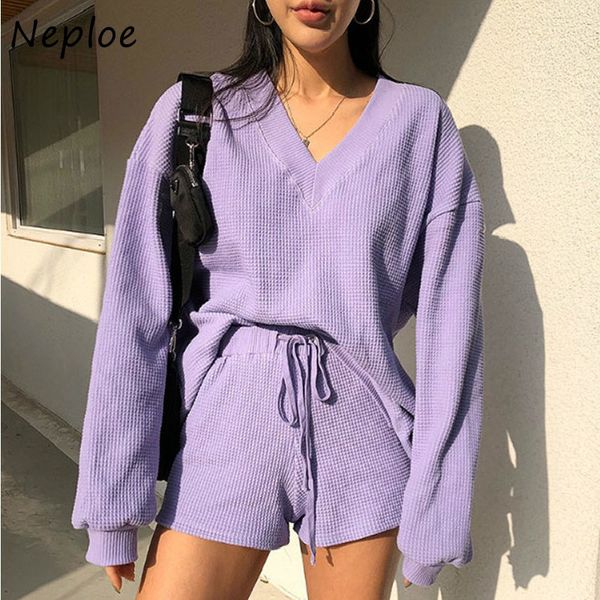 neploe female suits euramerican style autumn knitted v-neck lantern sleeve pullovers and solid shorts women two piece set 210423, White
neploe female suits euramerican style autumn knitted v-neck lantern sleeve pullovers and solid shorts women two piece set 210423, White