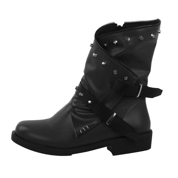 boots buckle strap military combat women vintage punk motorcycle cool cover pleated zipper belt ankle chaussures femme, Black
boots buckle strap military combat women vintage punk motorcycle cool cover pleated zipper belt ankle chaussures femme, Black