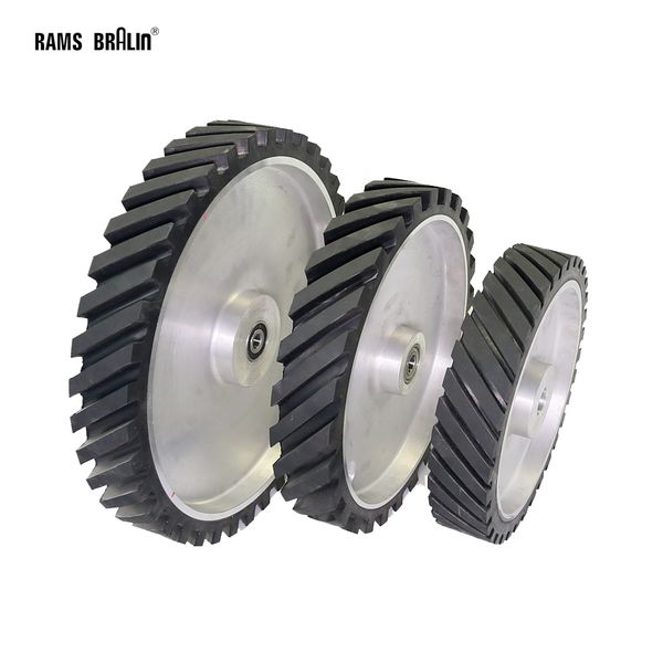 grooved rubber contact wheel belt grinder tool parts dia. 250mm/10 inch - 350mm/12 inch
grooved rubber contact wheel belt grinder tool parts dia. 250mm/10 inch - 350mm/12 inch