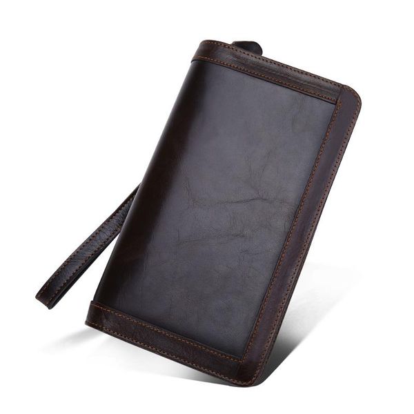 wallets double zipper men clutch bags genuine leather men's wallet designer brand large capacity male long purses, Red;black
wallets double zipper men clutch bags genuine leather men's wallet designer brand large capacity male long purses, Red;black