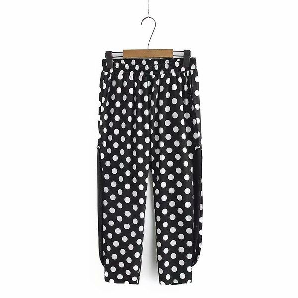 women's pants & capris plus size black elastic waist polka dot printed mesh vintage ankle trousers, Black;white
women's pants & capris plus size black elastic waist polka dot printed mesh vintage ankle trousers, Black;white