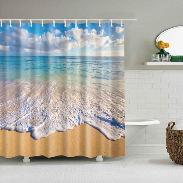 natural landscape shower curtain summer beach waves bath accessories with hooks waterproof polyester fabric bathroom decor curtains
natural landscape shower curtain summer beach waves bath accessories with hooks waterproof polyester fabric bathroom decor curtains