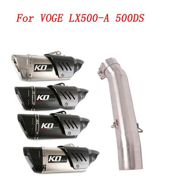 motorcycle exhaust system escape mid link pipe and 51mm muffler stainless steel for voge lx500-a 500ds
motorcycle exhaust system escape mid link pipe and 51mm muffler stainless steel for voge lx500-a 500ds