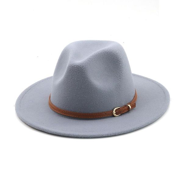 big brim jazz hats wool fedora hat with pu leather belt casual fedoras church party club at for women and men classic jazzs, Blue;gray
big brim jazz hats wool fedora hat with pu leather belt casual fedoras church party club at for women and men classic jazzs, Blue;gray