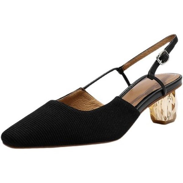 sandals 2021 concise style female heel shoes women mid strange comfort dress summer square toe suede leahter slingback, Black
sandals 2021 concise style female heel shoes women mid strange comfort dress summer square toe suede leahter slingback, Black