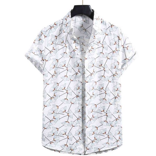 mens floral print shirt short sleeve casual aloha shirts men beach holiday hawaiian camisas summer brand oversize chemise homme 210524, White;black
mens floral print shirt short sleeve casual aloha shirts men beach holiday hawaiian camisas summer brand oversize chemise homme 210524, White;black