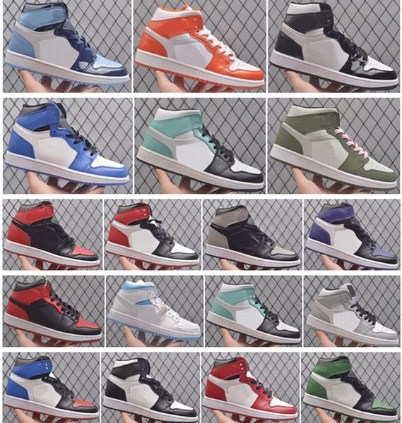 new bred patent white orange 1 high mid 1s mens basketball shoes men women og se gs black toe seafoam pine green hyper royal team red traine
new bred patent white orange 1 high mid 1s mens basketball shoes men women og se gs black toe seafoam pine green hyper royal team red traine