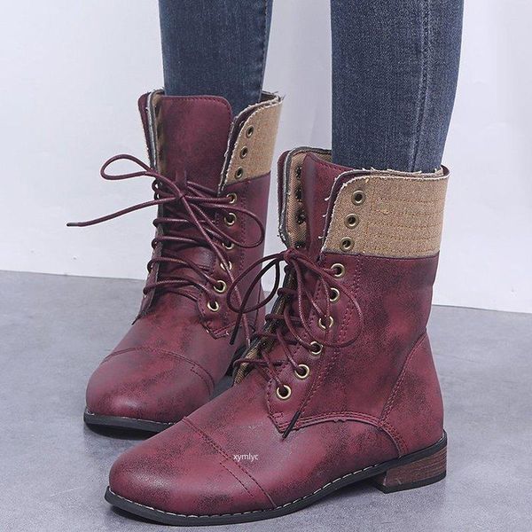 boots women's ankle winter shoes woman warm lace up pu leather sewing low heel fashion female boot ladies plus size, Black
boots women's ankle winter shoes woman warm lace up pu leather sewing low heel fashion female boot ladies plus size, Black