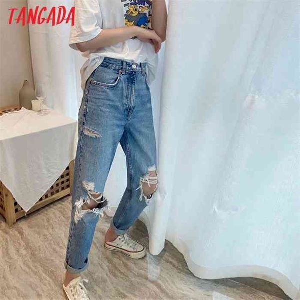 tangada 2021 fashion women hole jeans long trousers boyfriend style pockets zipper female pants 4m226, Blue
tangada 2021 fashion women hole jeans long trousers boyfriend style pockets zipper female pants 4m226, Blue