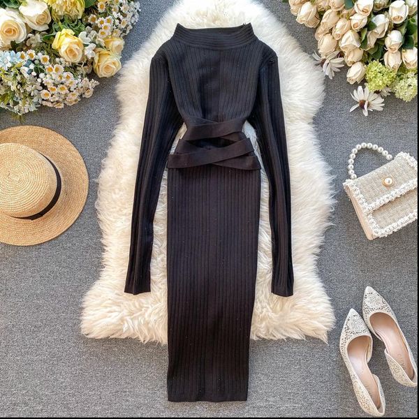 vintage slim bandage midi pencil womens dresses autumn winter bodycon knitted sweater party women club knee length dress, Black;gray
vintage slim bandage midi pencil womens dresses autumn winter bodycon knitted sweater party women club knee length dress, Black;gray