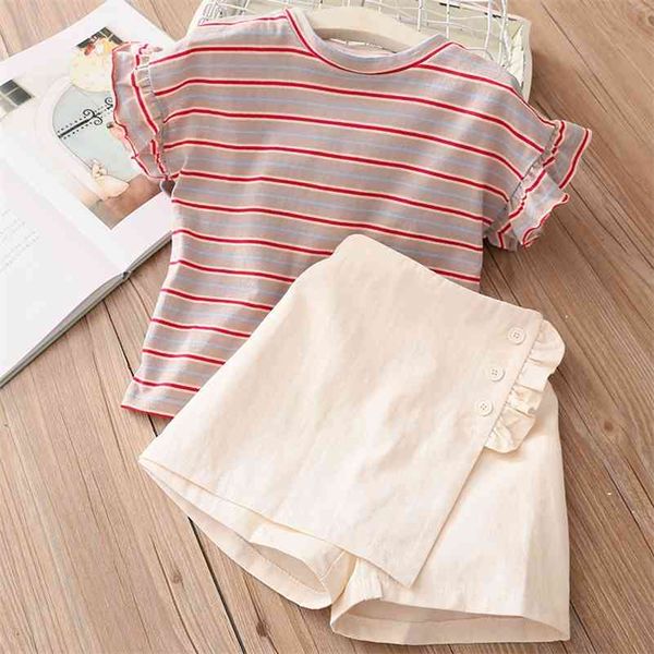 summer fashion 2 3 4 5 6 7 8 9 10 years cotton fly short sleeve striped t-shirt+shorts 2 pieces sets for kids baby girls 210701, White
summer fashion 2 3 4 5 6 7 8 9 10 years cotton fly short sleeve striped t-shirt+shorts 2 pieces sets for kids baby girls 210701, White