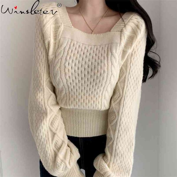 vintage knit wear sweater women square collar loose short korean japanese style pullover jumper winter clothing t00710a 210421, Black;white
vintage knit wear sweater women square collar loose short korean japanese style pullover jumper winter clothing t00710a 210421, Black;white