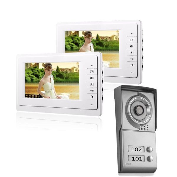 units apartment video door phone intercom system doorbell kit for 2 apartments house 1 camera monitor phones
units apartment video door phone intercom system doorbell kit for 2 apartments house 1 camera monitor phones