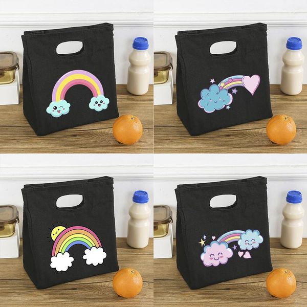 storage bags cartoon rainbow print functional cooler lunch box bag portable insulated canvas bento thermal food school tote gift for kids
storage bags cartoon rainbow print functional cooler lunch box bag portable insulated canvas bento thermal food school tote gift for kids